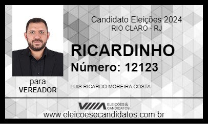 Candidato RICARDINHO 2024 - RIO CLARO - Eleições