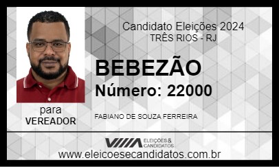 Candidato BEBEZÃO  2024 - TRÊS RIOS - Eleições