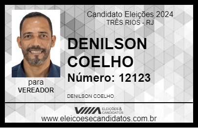 Candidato DENILSON COELHO 2024 - TRÊS RIOS - Eleições