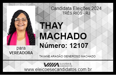 Candidato THAY MACHADO 2024 - TRÊS RIOS - Eleições