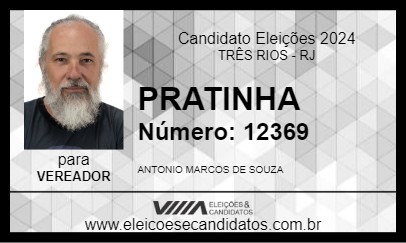 Candidato PRATINHA 2024 - TRÊS RIOS - Eleições