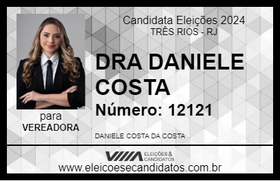 Candidato DRA DANIELE COSTA 2024 - TRÊS RIOS - Eleições