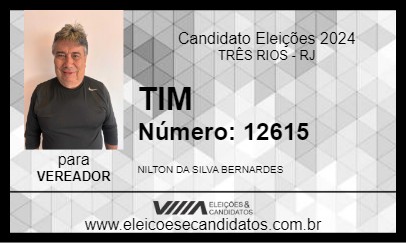 Candidato TIM 2024 - TRÊS RIOS - Eleições