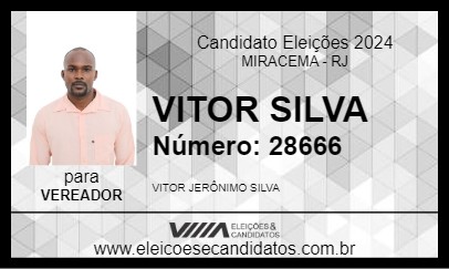 Candidato VITOR SILVA 2024 - MIRACEMA - Eleições