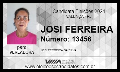 Candidato JOSI FERREIRA 2024 - VALENÇA - Eleições