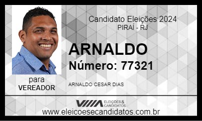 Candidato ARNALDO 2024 - PIRAÍ - Eleições