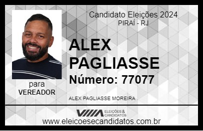 Candidato ALEX PAGLIASSE 2024 - PIRAÍ - Eleições