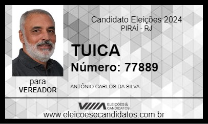 Candidato TUICA 2024 - PIRAÍ - Eleições