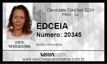 Candidato EDCEIA 2024 - PIRAÍ - Eleições