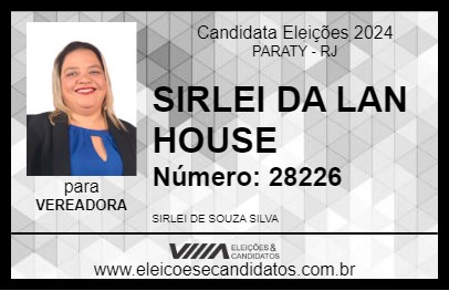 Candidato SIRLEI DA LAN HOUSE 2024 - PARATY - Eleições