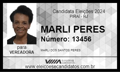 Candidato MARLI PERES 2024 - PIRAÍ - Eleições