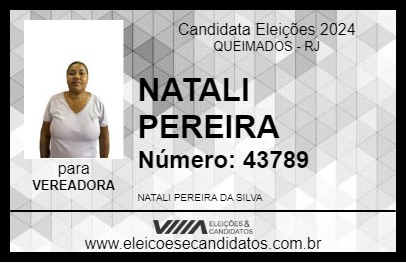 Candidato NATALI PEREIRA 2024 - QUEIMADOS - Eleições