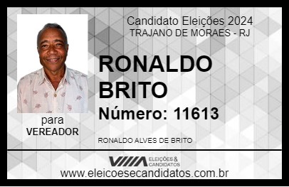 Candidato RONALDO BRITO 2024 - TRAJANO DE MORAES - Eleições