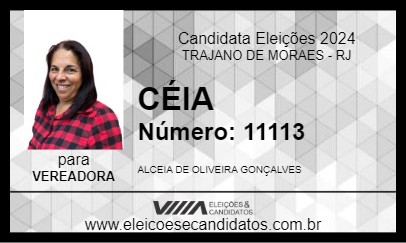 Candidato CÉIA 2024 - TRAJANO DE MORAES - Eleições