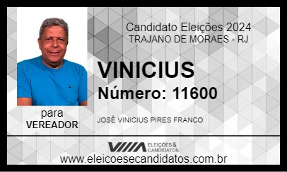 Candidato VINICIUS 2024 - TRAJANO DE MORAES - Eleições