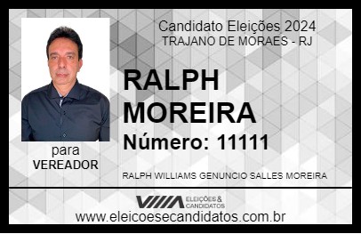 Candidato RALPH MOREIRA 2024 - TRAJANO DE MORAES - Eleições