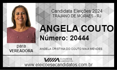 Candidato ANGELA COUTO 2024 - TRAJANO DE MORAES - Eleições