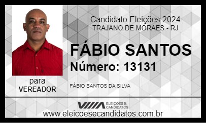 Candidato FÁBIO SANTOS 2024 - TRAJANO DE MORAES - Eleições