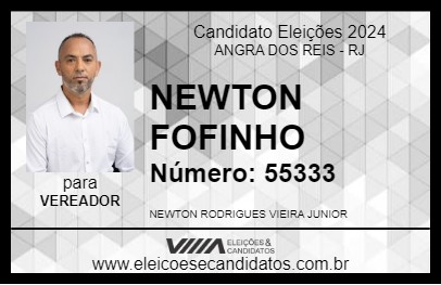 Candidato NEWTON FOFINHO 2024 - ANGRA DOS REIS - Eleições