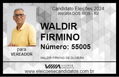 Candidato WALDIR FIRMINO 2024 - ANGRA DOS REIS - Eleições