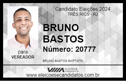 Candidato BRUNO BASTOS 2024 - TRÊS RIOS - Eleições