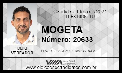 Candidato MOGETA 2024 - TRÊS RIOS - Eleições