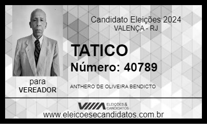 Candidato TATICO 2024 - VALENÇA - Eleições