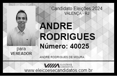 Candidato ANDRE  RODRIGUES 2024 - VALENÇA - Eleições