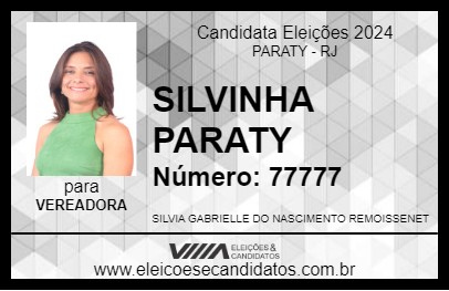 Candidato SILVINHA PARATY 2024 - PARATY - Eleições