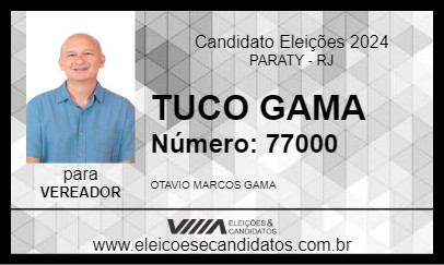 Candidato TUCO GAMA 2024 - PARATY - Eleições