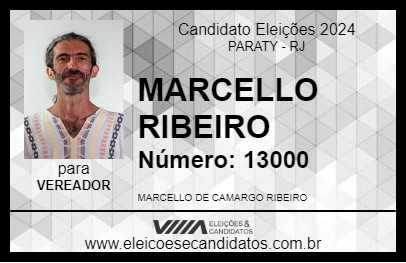 Candidato MARCELLO RIBEIRO 2024 - PARATY - Eleições