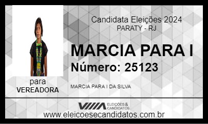 Candidato MARCIA PARA I 2024 - PARATY - Eleições