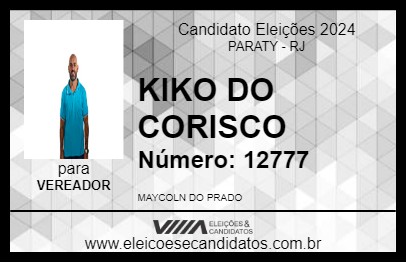 Candidato KIKO DO CORISCO 2024 - PARATY - Eleições