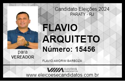 Candidato FLAVIO ARQUITETO  2024 - PARATY - Eleições