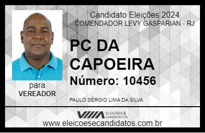 Candidato PC DA CAPOEIRA  2024 - COMENDADOR LEVY GASPARIAN - Eleições