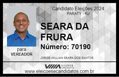 Candidato SEARA DA FRUTA 2024 - PARATY - Eleições