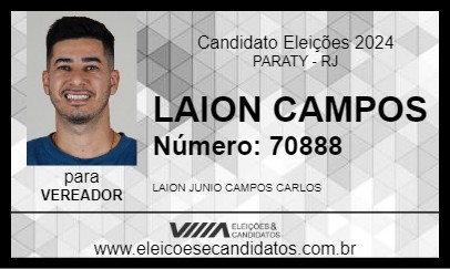 Candidato LAION CAMPOS 2024 - PARATY - Eleições