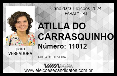 Candidato ATILLA DO CARRASQUINHO 2024 - PARATY - Eleições