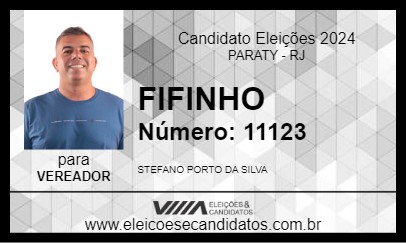 Candidato FIFINHO 2024 - PARATY - Eleições