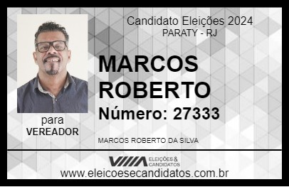 Candidato MARCOS ROBERTO 2024 - PARATY - Eleições