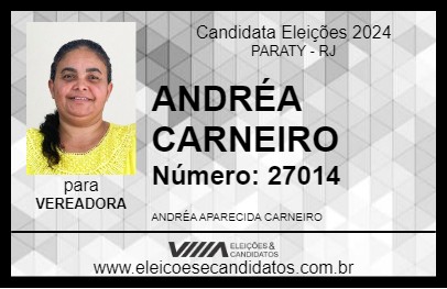 Candidato ANDRÉA CARNEIRO 2024 - PARATY - Eleições