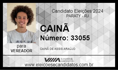 Candidato CAINÃ 2024 - PARATY - Eleições