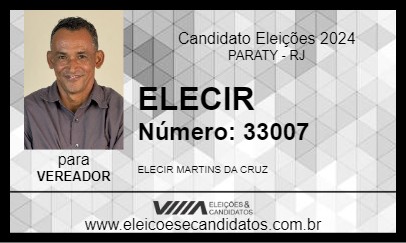 Candidato ELECIR 2024 - PARATY - Eleições