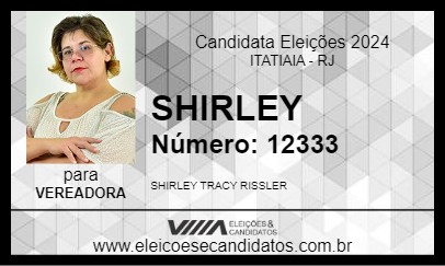 Candidato SHIRLEY 2024 - ITATIAIA - Eleições