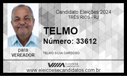 Candidato TELMO 2024 - TRÊS RIOS - Eleições