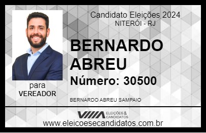 Candidato BERNARDO ABREU 2024 - NITERÓI - Eleições