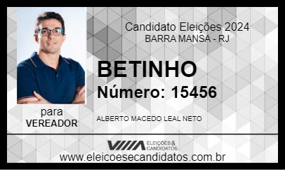 Candidato BETINHO 2024 - BARRA MANSA - Eleições