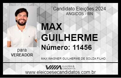 Candidato MAX GUILHERME 2024 - ANGICOS - Eleições