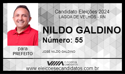 Candidato NILDO GALDINO 2024 - LAGOA DE VELHOS - Eleições