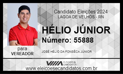 Candidato HÉLIO JÚNIOR 2024 - LAGOA DE VELHOS - Eleições